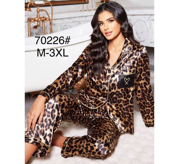 Піжама жіноча, шовк 5 шт (M-3XL) ZeL1396_70226