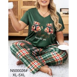 Піжама жіноча, бамбук 5 шт (1-5XL) ZeL1396_N500026