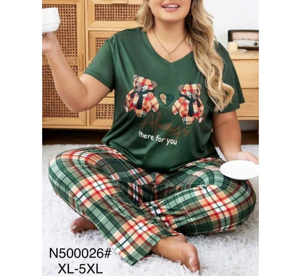 Піжама жіноча, бамбук 5 шт (1-5XL) ZeL1396_N500026