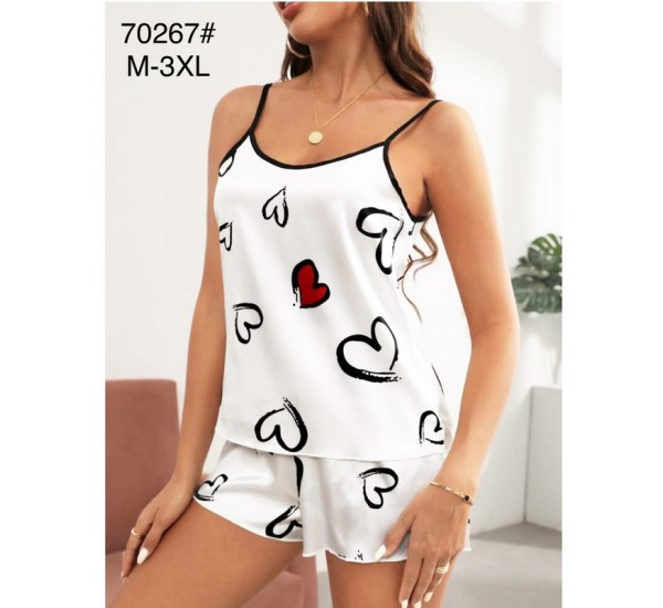 Піжама жіноча, шовк 5 шт (M-3XL) ZeL1396_70267