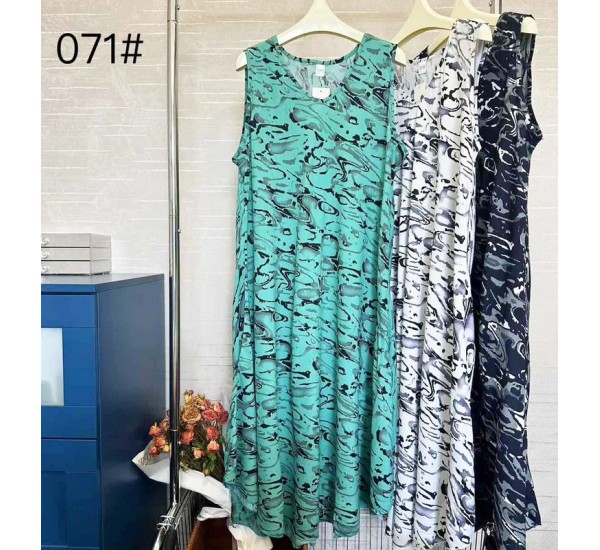 Сарафан жіночий MIX, штапель 12 шт (64 р) ZeL1396_071-9