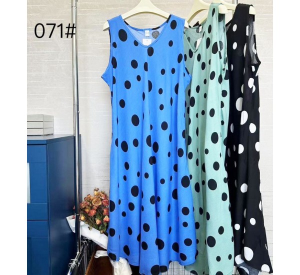 Сарафан жіночий MIX, штапель 12 шт (64 р) ZeL1396_071-14