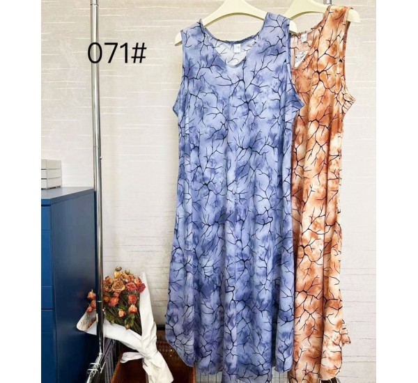 Сарафан жіночий MIX, штапель 12 шт (64 р) ZeL1396_071-15