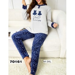 Піжама жіноча, велсофт 5 шт (M-3XL) ZeL1396_70161