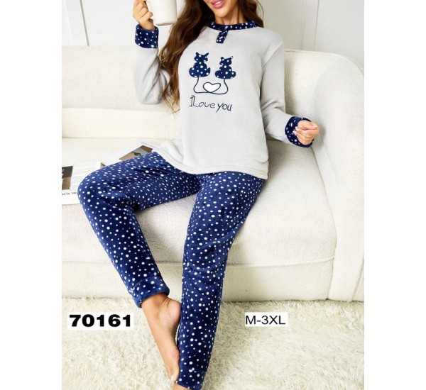Піжама жіноча, велсофт 5 шт (M-3XL) ZeL1396_70161