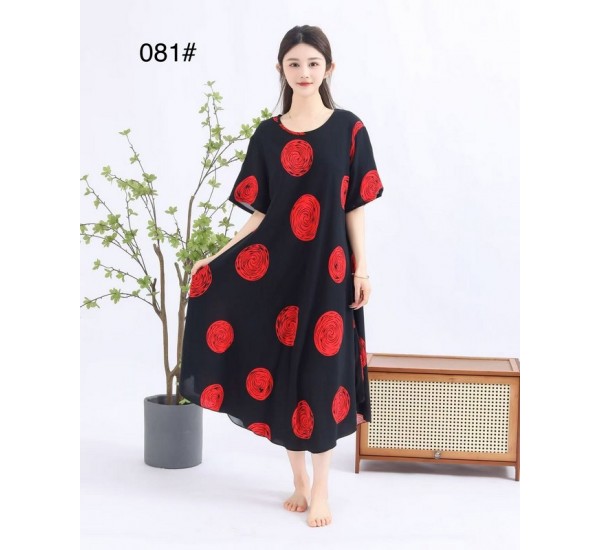 Сукня жіноча Батал MIX, штапель 6 шт (60 р) ZeL1396_081-27