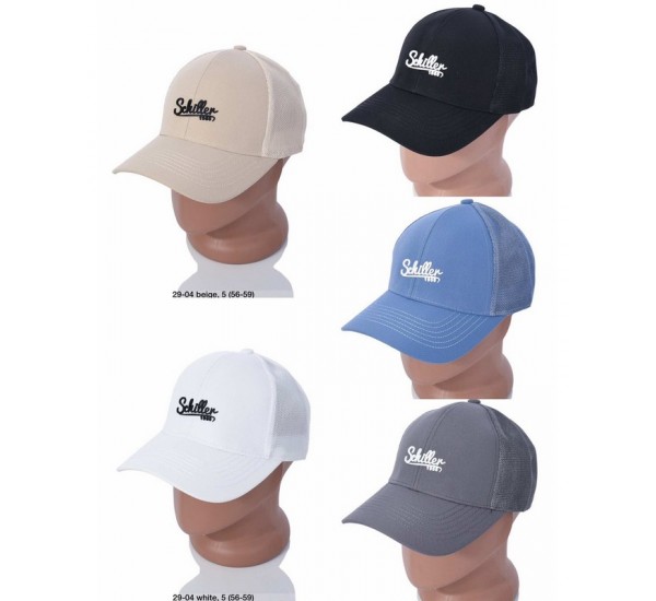 Кепка мужская 25 шт (56-58 р) коттон LeR_160602