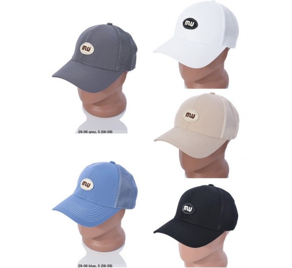 Кепка чоловіча 25 шт (56-58 р) коттон LeR_160603