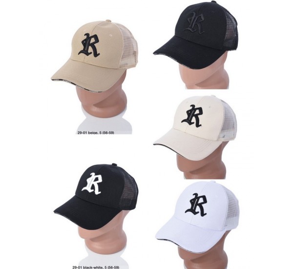 Кепка мужская 25 шт (56-58 р) коттон LeR_160604