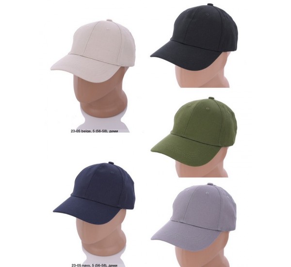 Кепка чоловіча 25 шт (56-58 р) коттон LeR_160607