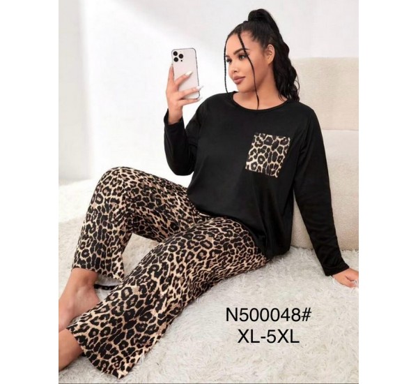 Піжама жіноча супер батал, бамбук 5 шт (1-5XL) ZeL1396_500048