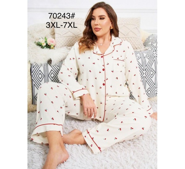 Піжама жіноча супер батал, трикотаж 5 шт (3-7XL) ZeL1396_70243