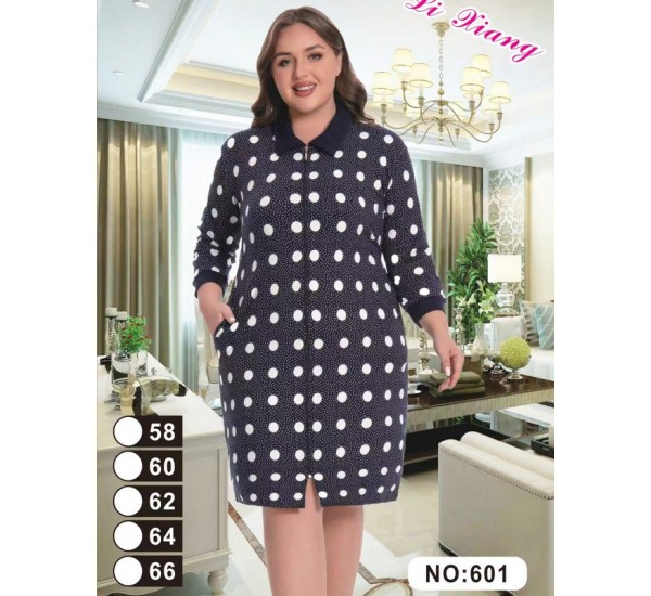 Халат жіночий, 5 шт (58-66 р) начіс ZeL1396_601