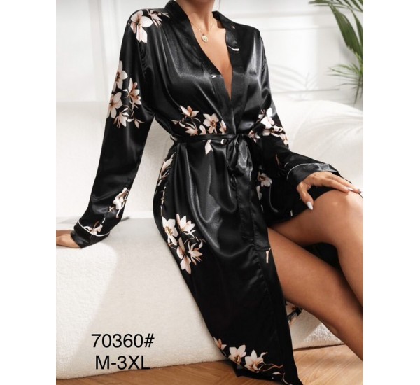 Халат жіночий, 5 шт (M-3XL) шовк ZeL1396_70360