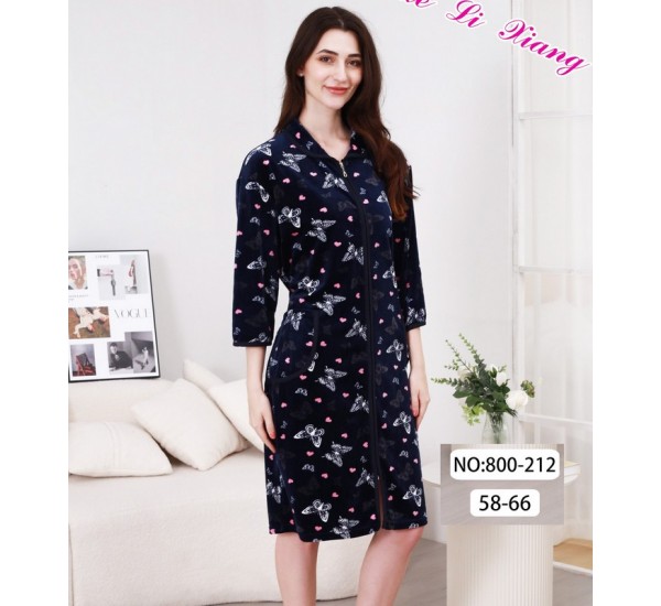 Халат жіночий, велюр 5 шт (58-66 р) ZeL1396_800-212