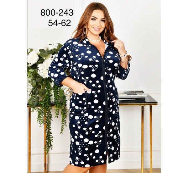 Халат жіночий, велюр 5 шт (54-62 р) ZeL1396_800-243