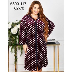 Халат жіночий, велюр 5 шт (62-70 р) ZeL1396_A800-117