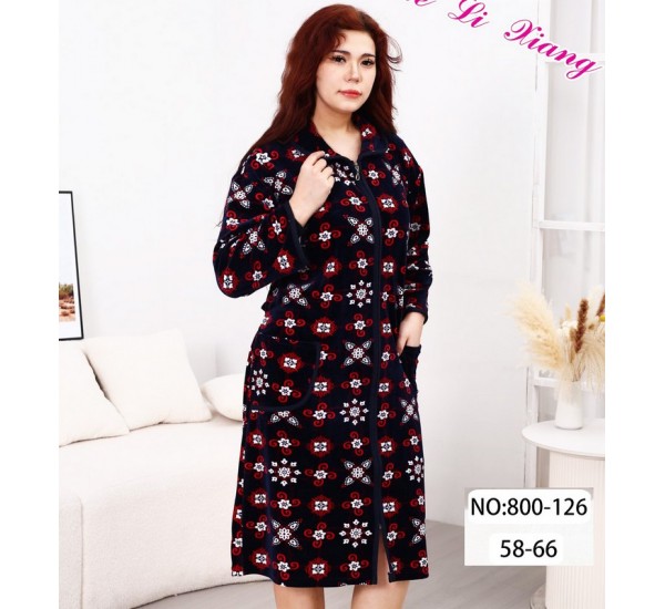 Халат жіночий, велюр 5 шт (58-66 р) ZeL1396_800-126