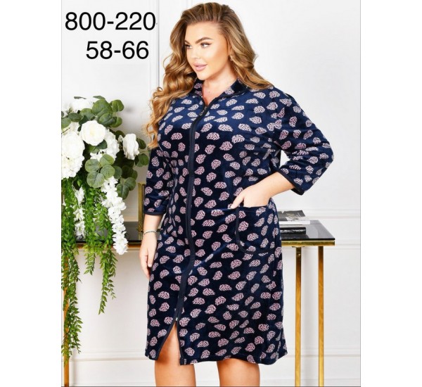 Халат жіночий, велюр 5 шт (58-66 р) ZeL1396_800-220