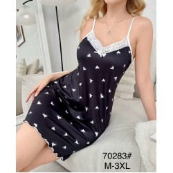 Нічна сорочка, шовк 5 шт (M-3XL) ZeL1396_70283b