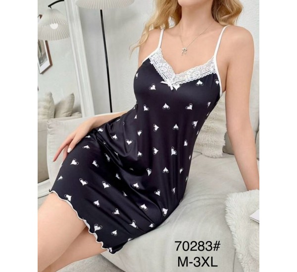 Нічна сорочка, шовк 5 шт (M-3XL) ZeL1396_70283b