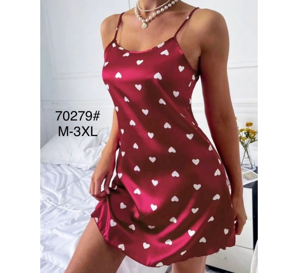 Нічна сорочка, шовк 5 шт (M-3XL) ZeL1396_70279