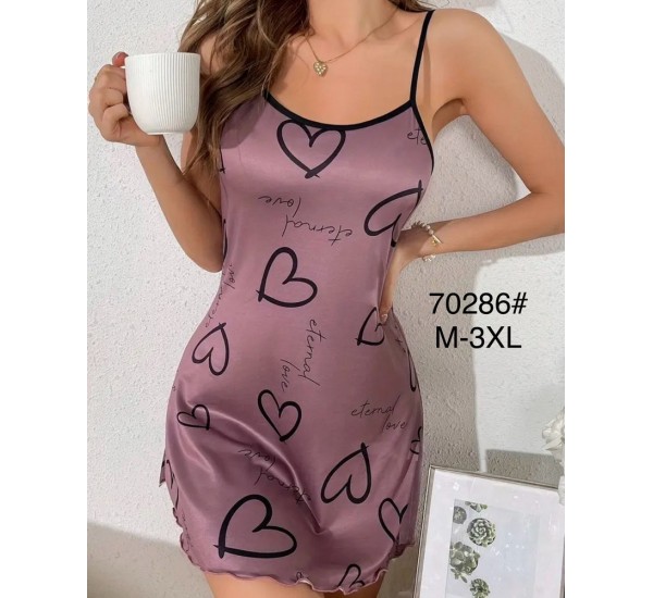 Нічна сорочка, шовк 5 шт (M-3XL) ZeL1396_70286