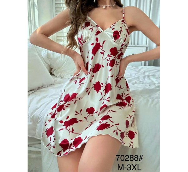 Нічна сорочка, шовк 5 шт (M-3XL) ZeL1396_70288