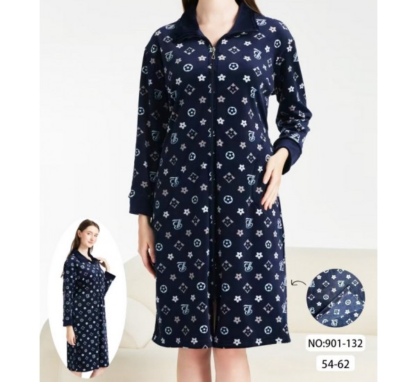 Халат жіночий подвійний велюр 5 шт (54-62 р) ZeL1396_901-132