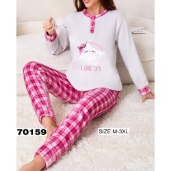 Піжама жіноча, велсофт 5 шт (M-3XL) ZeL1396_70159