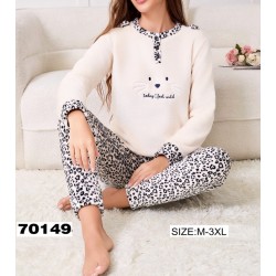 Піжама жіноча, велсофт 5 шт (M-3XL) ZeL1396_70149