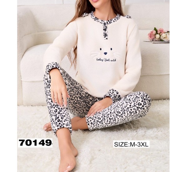 Піжама жіноча, велсофт 5 шт (M-3XL) ZeL1396_70149