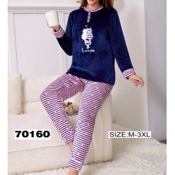 Піжама жіноча, велсофт 5 шт (M-3XL) ZeL1396_70160