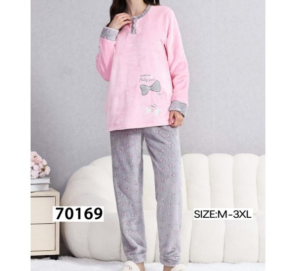 Піжама жіноча, велсофт 5 шт (M-3XL) ZeL1396_70169