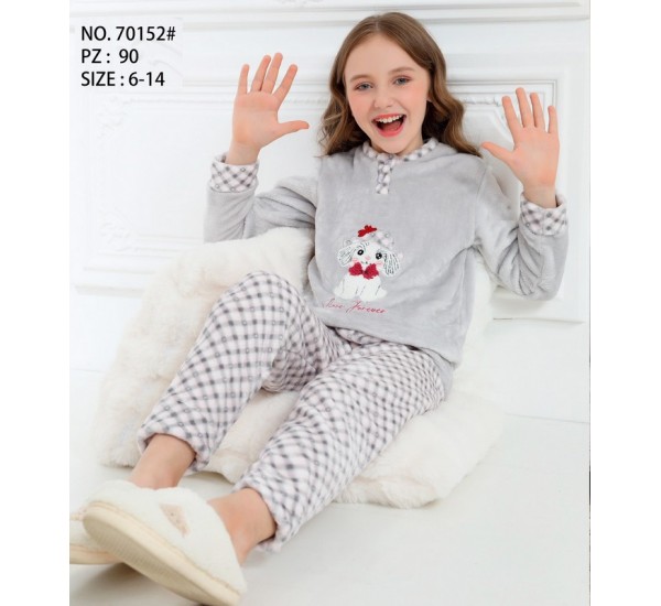 Піжама дитяча, велсофт 5 шт (6-14 років) ZeL1396_70152