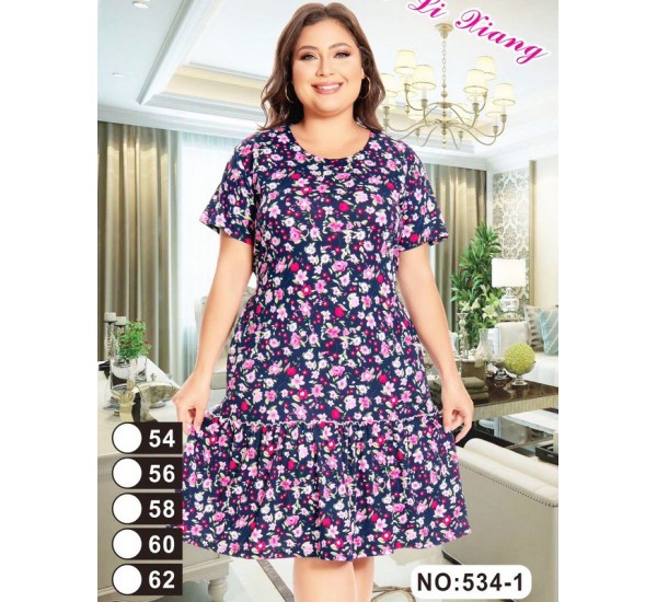 Сукня жіноча, віскоза 5 шт (54-62 р) ZeL1396_534-1