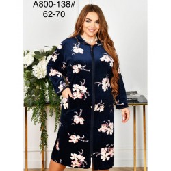 Халат жіночий, велюр 5 шт (62-70 р) ZeL1396_A800-138