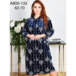 Халат жіночий, велюр 5 шт (62-70 р) ZeL1396_A800-133