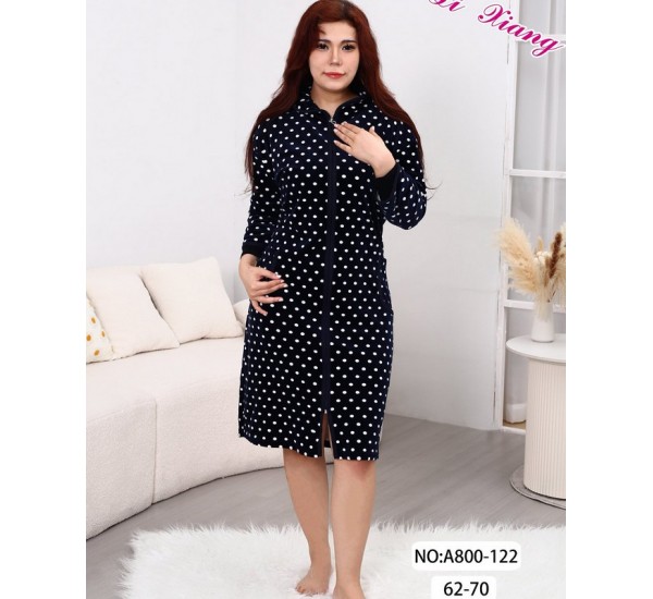 Халат жіночий, велюр 5 шт (62-70 р) ZeL1396_A800-122