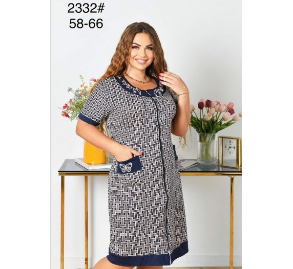 Халат жіночий, віскоза 5 шт (58-66 р) ZeL1396_2332