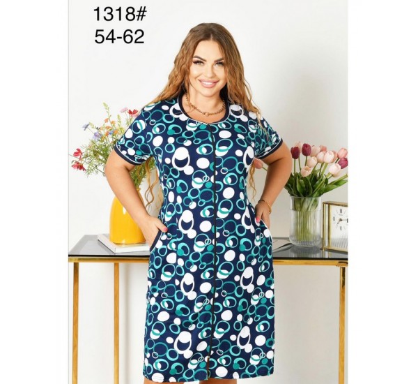 Халат жіночий, віскоза 5 шт (54-62 р) ZeL1396_1318B