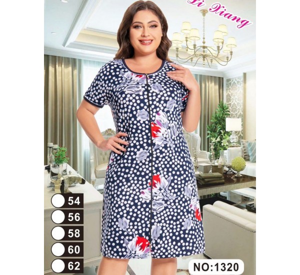 Халат жіночий, віскоза 5 шт (54-62 р) ZeL1396_1320