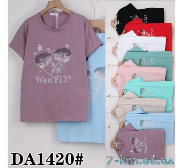 Футболка женская, стрейч/коттон 5 шт (54-62 р) ZeL777_DA1420