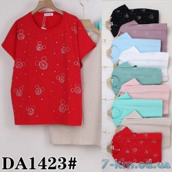 Футболка женская, стрейч/коттон 5 шт (54-62 р) ZeL777_DA1423