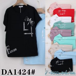 Футболка женская, стрейч/коттон 5 шт (54-62 р) ZeL777_DA1424