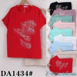 Футболка женская, стрейч/коттон 5 шт (54-62 р) ZeL777_DA1434