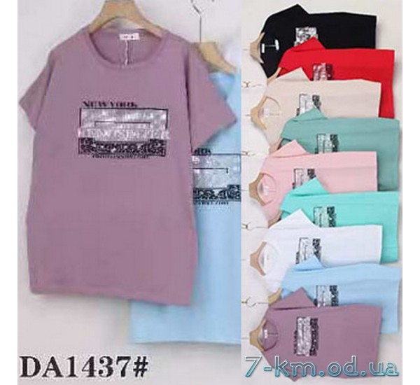 Футболка женская, стрейч/коттон 5 шт (54-62 р) ZeL777_DA1437