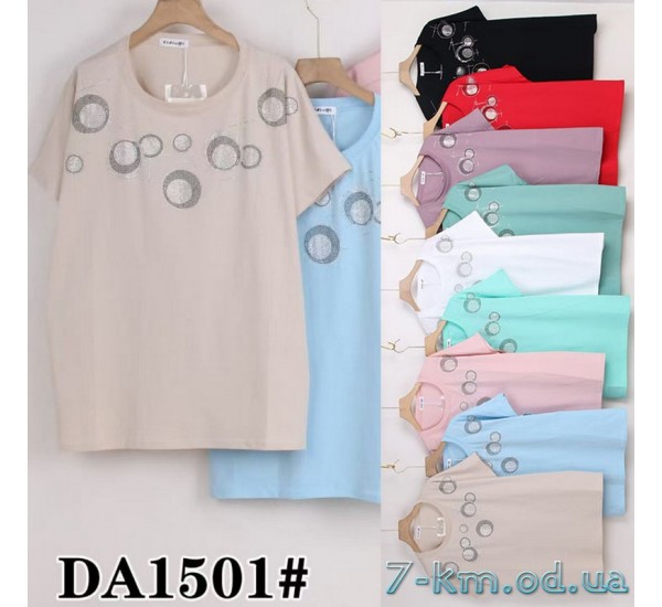 Футболка жіноча, стрейч/коттон 5 шт (60-70 р) ZeL777_DA1501