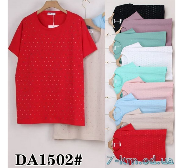 Футболка женская, стрейч/коттон 5 шт (60-70 р) ZeL777_DA1502