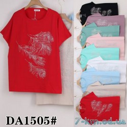 Футболка женская, стрейч/коттон 5 шт (60-70 р) ZeL777_DA1505